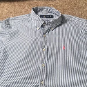 Blue and white strip Polo Shirt